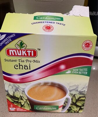 Mukti Instant Cardamom Unsweetened Chai Pre-mix - 5060145890152
