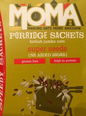 MOMA porridge sachets super seeds - 5060146371247