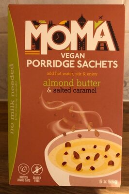 Vegan Porridge Sachets Almond Butter & Salted Caramel - 5060146372084