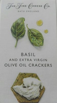 Basil and extra virgin olive oil crackers - 5060162824482