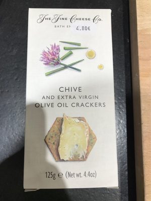 Chive & Extra Virgin Olive Oil Crackers 125G - 5060162824505