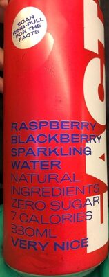 Raspberry blackberry sparkling water - 5060167500282