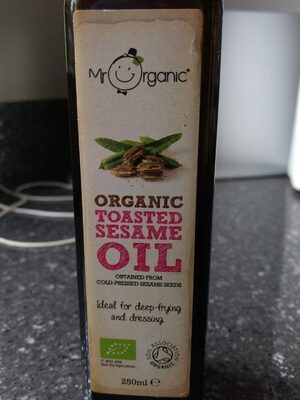 Organic toasted sesame oil - 5060178071900