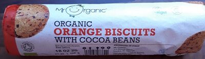 Organic orange biscuits with cocoa beans - 5060178073324