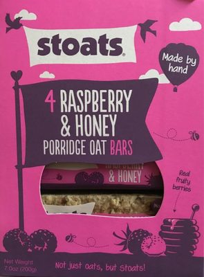 Stoats Raspberry & Honey Breakfst Bar 50G X4 - 5060183671522