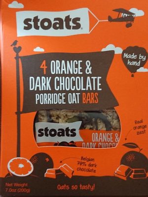 Orange & dark chocolate porrige oat bars - 5060183671904
