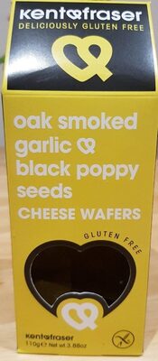 Oak Smoked Garlic and Balck Poppy Seeds Cheese Wafers - 5060188950783