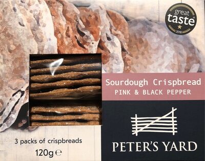 Sourdough crispbread pink & black pepper - 5060198820953