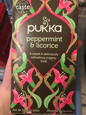 Lot De 20 Pukka Infusion Menthe Poivrée & Réglisse Bio - 5060229011107
