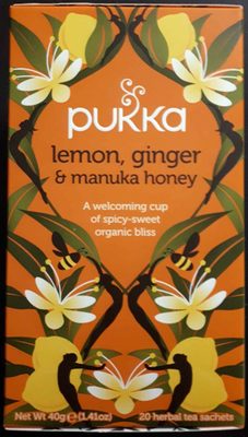 Bio Pukka Lemon Ginger Manuka Honey - 5060229013910
