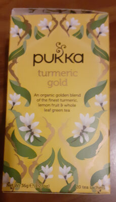 Pukka Organic Turmeric Gold Tea 20 Pack 36G - 5060229014559