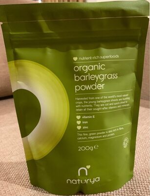 Naturya Organic Barley Grass Powder 200g - 5060238480086