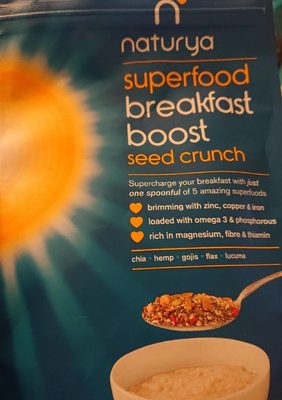 Naturya Superfood Breakfast Boost Seed Crunch 150G - 5060238480727