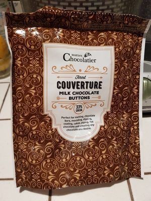 Finest Couverture Milk Chocolate buttons - 5060257586103