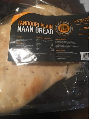 Tandooru plain naan bread - 5060262310410