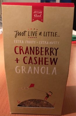 Just Live a little Cranberry & Cashew - 5060265480011