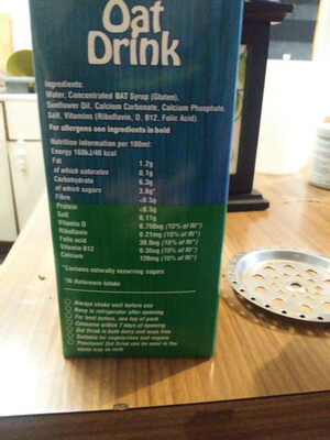 Provitamil Oat Drink 1 Litre - 5060266970023