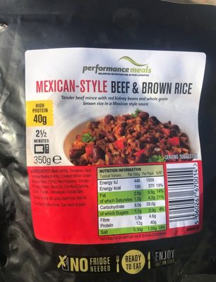 Mexican style beef & brown rice - 5060267670014