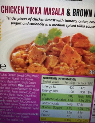 Chicken tikka masama - 5060267670342
