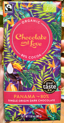 Panama 80% single origin dark chocolate - 5060270121855