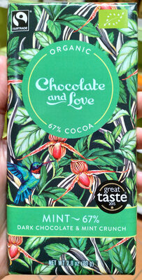 Mint 67% Dark chocolate & mint crunch - 5060270121862