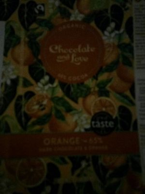 Chocolate and Love Orange 65% - 5060270121879