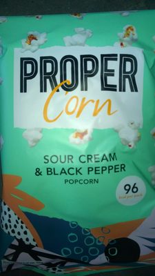 Propercorn Sour Cream & Black Pepper Popcorn - 5060283760638