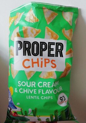 Sour Cream and Chive Flavour Lentil Chips - 5060283762229