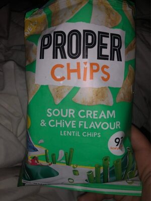 sour & cream chive flavour lentil chips - 5060283762267