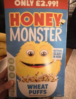 Honey Monster wheat puffs - 5060288540372