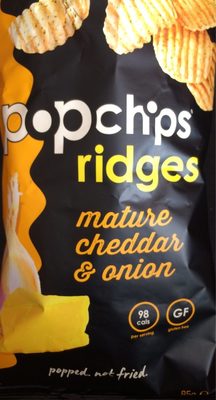 Popchips Ridges Mature Cheddar & Onion - 5060292305806