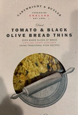 Tomato & black olive bread thins - 5060301882144