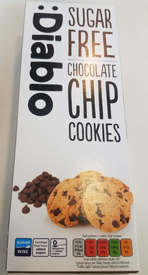 Diablo Chocolate Chip Cookies, Sogar Free - 5060309490075