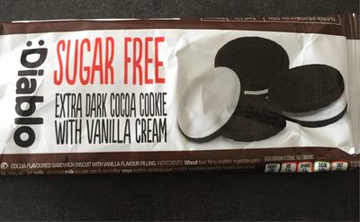 Diablo Sugar Free Extra Dark Cocoa Cookie With Van. .. - 5060309490686