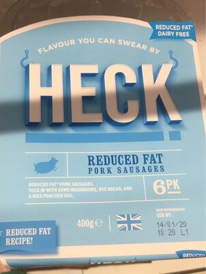 Heck sausages reduced fat - 5060317351290