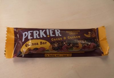 Perkier Cacao & Cashew Quinoa Bar - 5060319170370