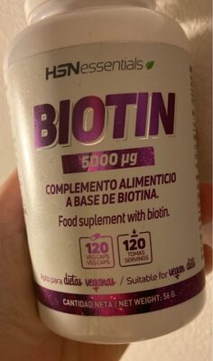 Biotin Complemento Alimenticio a base de Biotina - 5060326274368