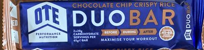 Duo Bar Chocolate Chip Crispy Rice - 5060339190501