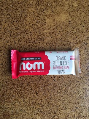 Nom Foods Organic Cacao Raspberry Bar - 5060358030024