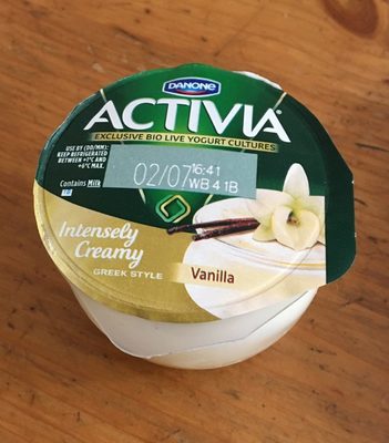 Activia Intensely Creamy Vanilla 4X110g - 5060360500089