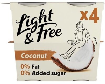 Danone Light and Free Coconut Yoghurt 4X115G - 5060360502113