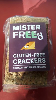 Gluten-Free Crackers Cheddar & Pumpkin Seeds - 5060367450028