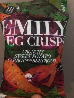 Veg Crisps Crunchy Sweet Potato, Carrot & Beetroot - 5060379650096