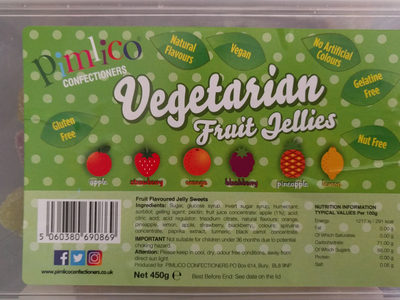 vegetarian fruit jellies - 5060380690869