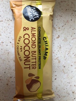 Almond butter and coconut raw and organic bar - 5060401051990