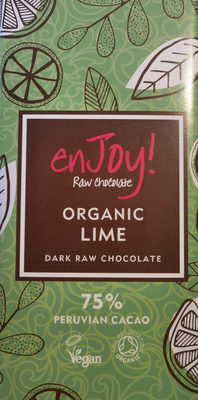 Organic Lime dark raw chocolate - 5060428700147