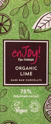 Chocolat Noir 75% Organic Lime - 5060428700154