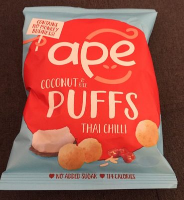 Coconut & Rice Puffs Thai Chilli - 5060431810352