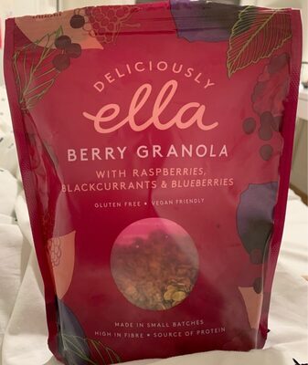 Berry granola with raspberries, blackcurrants & blueberries - 5060482840445