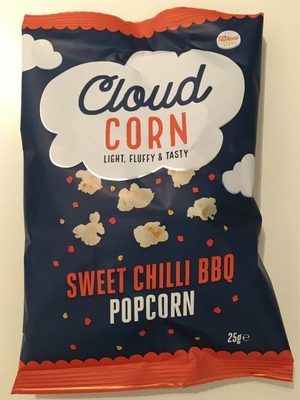 Cloud corn - sweet chilli bbq popcorn - 5060495750052